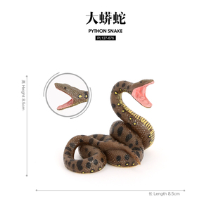 Estatua de simulación de PVC sólido al por mayor, modelo de reptil, serpiente, animales, juguetes, figuritas de animales, Juguetes - Product Image 4