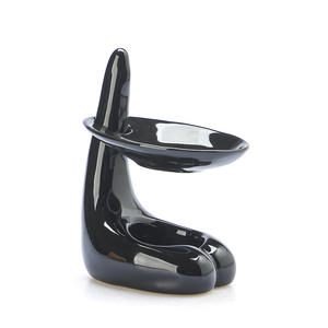 Yüksek lüks koku seramik yağ yakıcı balmumu eriyik isıtıcı Tealight mumluk dekorasyon için - Product Image 4