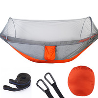 Hamac de camping en plein air, lit-balançoire avec filet, pour randonnée voyage de survie