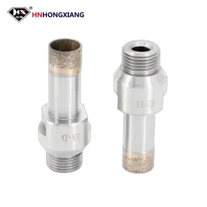 Professional Sale Length 75mm Glass Hole Cutter Hole Saw Threaded Shank Diamond drill bit For Drilling Tile Glass Ceramic