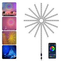 5V 5050 USB RGBIC rêve couleur fête de noël décor à la maison Mode musique BT App contrôle intelligent LED feux d'artifice bande lumière appliques murales