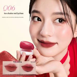 Colorkey, lápiz labial de terciopelo para mujer, baja saturación, blanqueamiento, esmalte de labios Mineral, efecto hidratante, tarro pequeño, rubor de barro para labios - Product Image 4