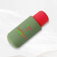 OEM/ODM Rouge Vert Noël Couleur PET Lotion Shampooing Conditionneur Couvercle à loquet Bouteille en plastique Texture mate Impression sur soie