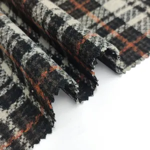 Low price Wool tweed woven fabric wholesale 3 colors 313gsm 30% wool for clothing