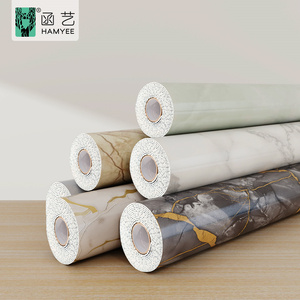 Papel Tapiz Autoadhesivo Impermeable con Diseño Floral Moderno en Dorado, Negro y Blanco para Decoración del Hogar - Product Image 6