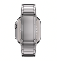 Bracelet à maillons magnétiques en titane respirant avec revêtement DLC KW4011 de luxe pour montres Series 10/9/8 – Collection Business Premium