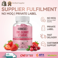 Fournisseurs fiables de compléments alimentaires pour femmes : Gummies PMS pour soulager les crampes menstruelles et les ballonnements, à base de baies de chaste et de canneberge