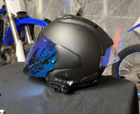VZ pour casque demi-face, pièce décorative d'aileron arrière pour casque, ensemble homologué DOT, fermeture à dégagement rapide, toutes saisons