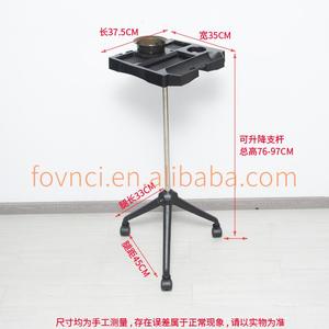 Muebles de salón profesional Carro de bandeja de herramientas de barbero de plástico de 3 ruedas para extensiones de cabello y pelucas para sala de estar y uso en hotel 1 - Product Image 4
