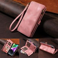 Dompet Kulit Lipat Motif Totem untuk IPhone 17 Air 16E 16 Pro Max 15 Plus 14 13 12 11 XS dengan Slot Kartu dan Penutup Hoesje