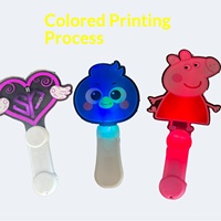 Bâtons lumineux personnalisés pour concerts, formes couronne/cœur/fleur/pouce, logo personnalisé, fonctionnant avec piles bouton (3 AA), en acrylique