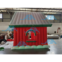Décoration de Noël Gonflable Santa Grotte Gonflable Gingerbread House Gonflable Santa House