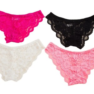 Sous-vêtements triangulaires en dentelle sexy pour femmes Export-Branded Culotte grande taille avec design taille basse pour dames - Product Image 5