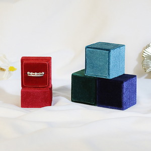 Custom Wedding Jewelry Packaging Bow Ribbon Style <b>Earring</b> Ring Necklace Korea Velvet <b>Gift</b> <b>Box</b> with Bag Custom Logo OEM Service - Product Image 3