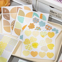 Mr.Paper – Livre d'autocollants en papier découpé, écologique et minimaliste, motif cœur, pour journalisation, scrapbooking et loisirs créatifs