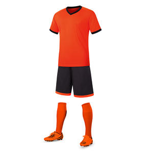 Polyvinyl Serat Kosong Nyaman Mahasiswa Sepak Bola Kompetisi T-shirt Tim Sepak Bola Pelatihan Pemain Celana Pendek Baju Olahraga <span class=keywords><strong>2</strong></span> Sepotong Set - Product Image 3