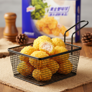 Snacks exotiques : Boulettes de poisson surgelées pré-frites, surimi de <span class=keywords><strong>crabe</strong></span> pané avec pop-corn pour supermarchés et aliments surgelés commerciaux - Product Image 2