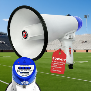 ลำโพงขยายเสียง 5 คอร์ 20 วัตต์ พร้อมที่จับตามหลักสรีรศาสตร์ สำหรับโค้ชฟุตบอล ใช้พลังงานจาก USB พร้อมฟังก์ชั่นบันทึกเสียง - Product Image 2