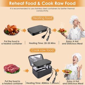 فرن ميكروويف محمول 12 فولت 24 فولت مع حقيبة لمكتب السيارة والشاحنة - Product Image 4