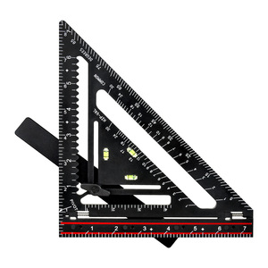 Triangular Ruler Metal Folding 90 Degree Woodworking Carpentry Marking Ruler With Level And Clamp - Product Image 5