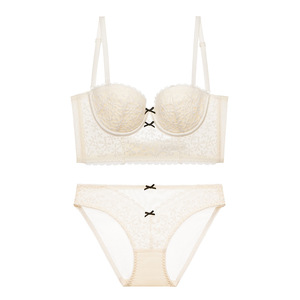 French Lingerie Women's Sexy Lace Soft Steel Ring <strong>Small</strong> <strong>Chest</strong> Gathered Bra Fish Bone Vest Bra Bra - Product Image 6