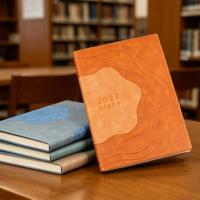 Agenda hebdomadaire et mensuel OEM Premium 2027, carnet de notes relié, couverture en PU, agenda de bureau