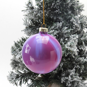 Decorazioni Natalizie in Vetro Lucido Fatte a Mano da 8 cm, Vendita Calda di Fabbrica, 3 Colori, per Feste e Festival - Product Image 6