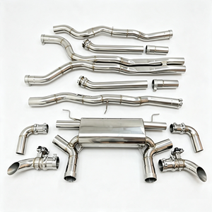 Sistema de Escape Catback Valvetronic Compatible con <span class=keywords><strong>BMW</strong></span> Serie 7 <span class=keywords><strong>760i</strong></span> XDrive G70 4.4T S68 2022+ SS304 Mejora el Sonido y el Rendimiento - Product Image 1