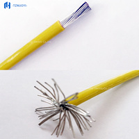 Cable Industrial FF46-1 de Alta Temperatura, Resistente al Calor, con Aislamiento FEP, Núcleo de Cobre Estañado, 100m, Clasificación IP65, 600V