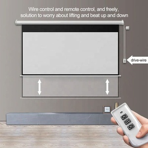 Écran de projection motorisé 100 120 133 150 Pouce 16:9 4:3 1:1 Mur Home Cinéma Écran de projection électrique <span class=keywords><strong>Taille</strong></span> Personnalisation - Product Image 3