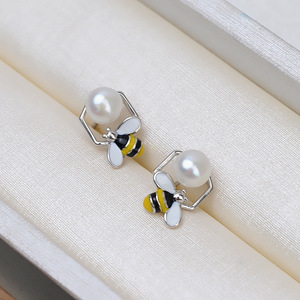 Wenchi S925 <b>Silver</b> Hat 8-12 <b>Pearl</b> DIY Concealer Hollow Bracket <b>Earrings</b> with Tassel 16128 Accessories China - Product Image 3
