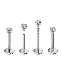 ASTM F136 Titanium Piercing Extension Rod Internal Thread for Lip Tongue Ear Navel Tragus Piercing Jewelry Accessories Wholesale