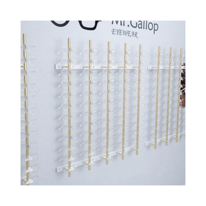 Thiết Kế Mới Treo Tường Kính Chủ Đạo Cụ Tường Hiển Thị Kính Vàng Kim Loại Kính Mát Hiển Thị Giá - Product Image 1