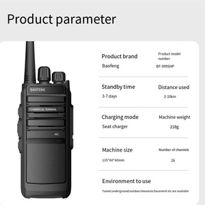 Bán buôn Radio Baofeng 999shp Talkie Walkie bf-999SHP 5 Wát UHF Walkie Talkie tầm xa hai cách phát thanh - Product Image 4
