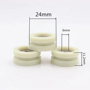 6*24*11มม. รอกเชือกสลิงแบริ่ง626 ZZ พร้อมตลับลูกปืนรอกพลาสติกไนล่อนขนาดเล็ก - Product Image 1