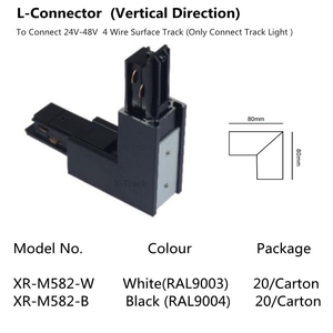 X-Track XR-M510-B Luci a Binario Magnetiche LED 48V DC, Struttura in Alluminio, Design Moderno, Sistema a 4 Fili, Progetto Illuminazione 6000K - Product Image 3