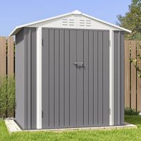 Abri de jardin en métal imperméable grande capacité pour outils de jardin