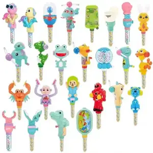 Xingyue bonbons jouets en gros mixte cosby bonbons jouets tubes en plastique jouets avec dextrose gelée Popping gumball bonbons
