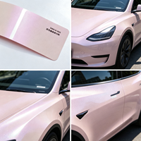 KUCAI Ice Berry Powder Glossy Finish Shiny Pink Top Quality Hot-selling No Bubble Wet Dry Application TPU Car Wrap Colored PPF