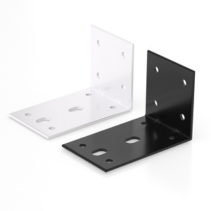 Seven Character Widened Corner Bracket Cold Rolled Steel Black <b>White</b> 90 Degree L Shape Right Angle Support Cabinet Fixing - Product Image 1