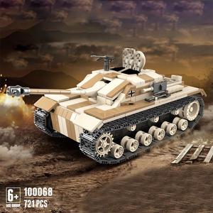 Baukasten-Spielzeug aus der Weltkriegs-Serie, Beliebtes Deutsches Sturmgeschütz III Panzer, Bausteine als Geschenk 2020 - Product Image 2