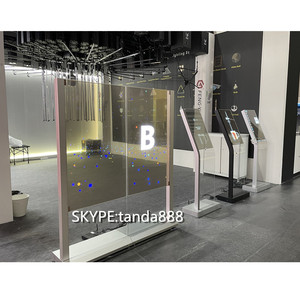 Écran publicitaire tactile <span class=keywords><strong>OLED</strong></span> transparent de 55 <span class=keywords><strong>pouces</strong></span> (2 pièces) pour affichage graphique et animation, idéal pour les magasins de détail et les ascenseurs, téléviseur fin sur pied - Product Image 2