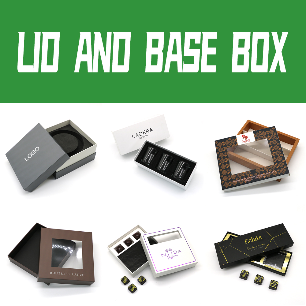 Caja con tapa y base