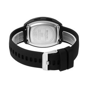 Skmei Digital <b>Watch</b> White Silicone Band 50m Waterproof <b>Electronic</b> <b>Watch</b> Unisex Student Model Multifunction Alarm Luminous - Product Image 4