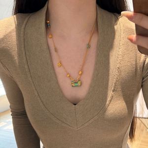 Collar con Colgante de Candado de Longevidad, Diseño Único de Estética Tradicional China, Chapado en Oro de 22K, Plata S925 con Esmalte, para Mujer, Marca Dylam - Product Image 2
