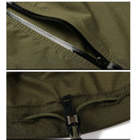 Vestes de bonne qualité, Logo personnalisé, coupe-vent en Polyester imperméable pour hommes, veste légère à emballer pour la randonnée et la course