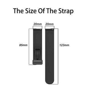 20mm Magnetic Buckle Adjustable <b>Silicone</b> <b>Rubber</b> Sports Watch Band Strap with Custom Logo Option - Product Image 4