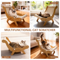 Arbre à chat moderne et luxueux en fibre de coton durable, grand arbre à chat d'intérieur avec zones d'escalade et de repos pour chats
