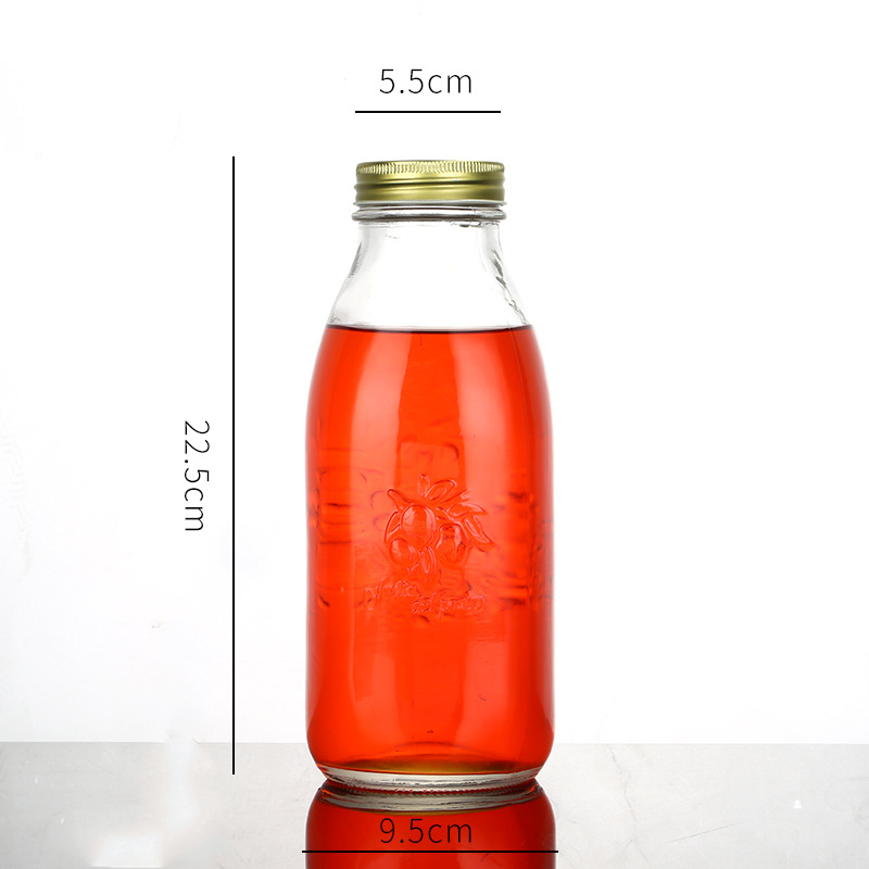 1000ml pequeña boca tallada + tapa
