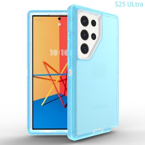 Funda Protectora Transparente de TPU+PC con Protección 360° a Prueba de Golpes para iPhone 11 12 13 <span class=keywords><strong>Mini</strong></span> 16e 17 Pro Max <span class=keywords><strong>Samsung</strong></span> <span class=keywords><strong>S23</strong></span> S24 S25 Plus Ultra A53 Note 20 - Product Image 4